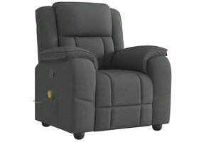 Verstelbare Massagestoel Stof Donkergrijs - 41% Korting!