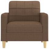 vidaXL Fauteuil 60 cm stof bruin