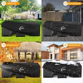 Kipiea Tuinmeubelhoes Waterdichte, Rechthoekig Buitenmeubelhoezen Winddicht, 420D Oxford-weefsel Buiten Tuintafelafdekking, Terrastafels en stoelen hoezen Anti-UV, Scheurbestendig- 242x162x100cm - Maat 242 x 162 x 100cm