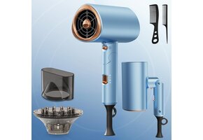 Krachtige 2000W Haardroger | Inklapbare Reisföhn | 3 Warmtestanden + Koude Lucht | 35% Korting