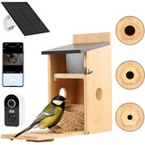 Vogelhuisje met Camera: 5MP HD WiFi, Nachtzicht, Zonne-energie