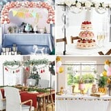 Ballonboog, verstelbare tafelboogset met klemmen met een hoogte van 70-120 cm en breedte van 125-250 cm, metalen ballonstandaard, zwart, tafelballonstandaard voor bruiloften, feesten, als decoratie