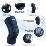 Kniebrace met Scharnieren & Patella-Gelpads - Verstelbare Compressie - 58% Korting