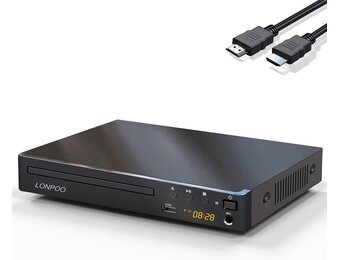 Compacte DVD-speler met HDMI & USB - 34% Korting!