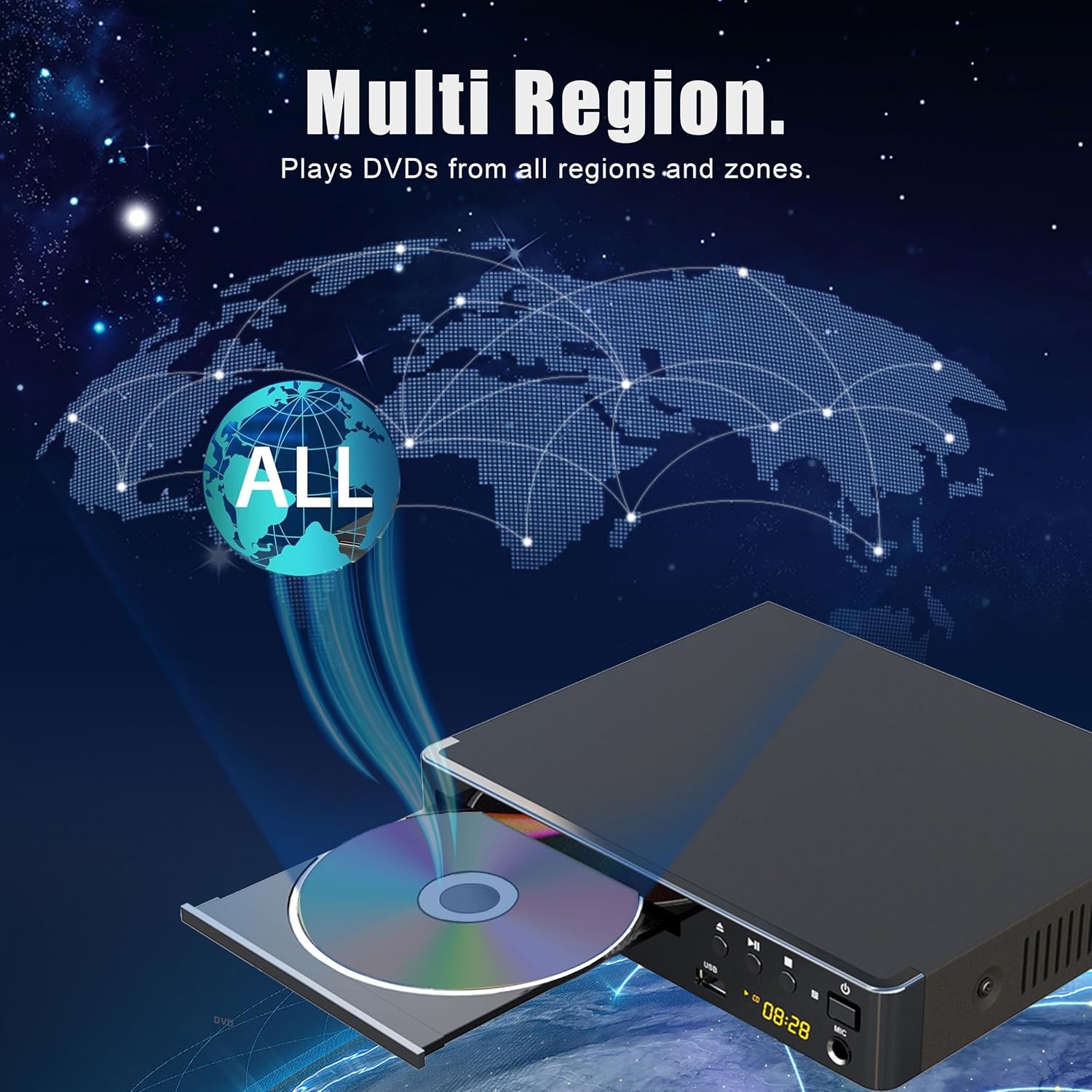 Compacte DVD-speler met HDMI & USB - 34% Korting!