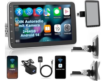Autoradio met 10.1" Draaibaar Scherm & Navigatie - 30% Korting!