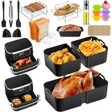Airfryer Accessoireset Ninja Foodi 10.4L: Siliconen Vormen & Meer - 40% Korting!