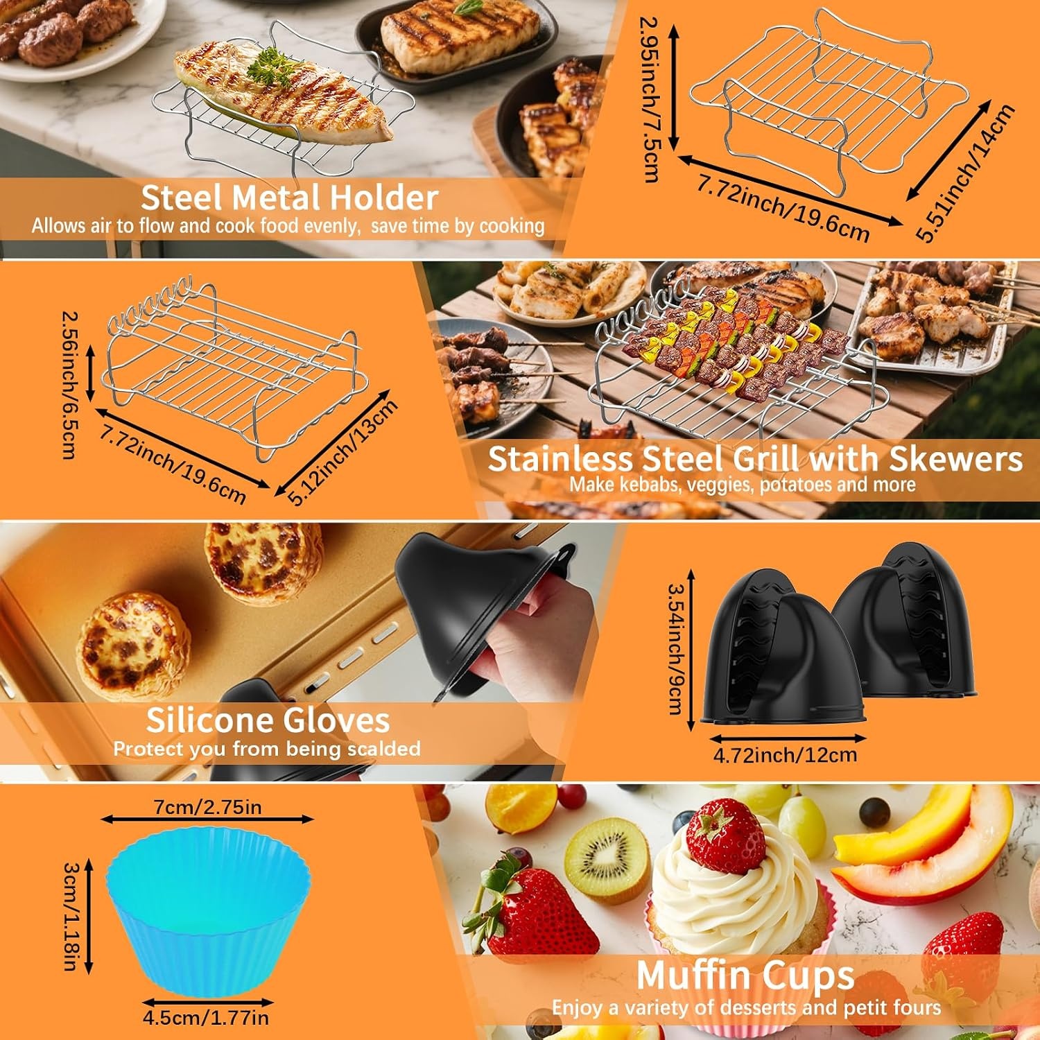 Airfryer Accessoireset Ninja Foodi 10.4L: Siliconen Vormen & Meer - 40% Korting!
