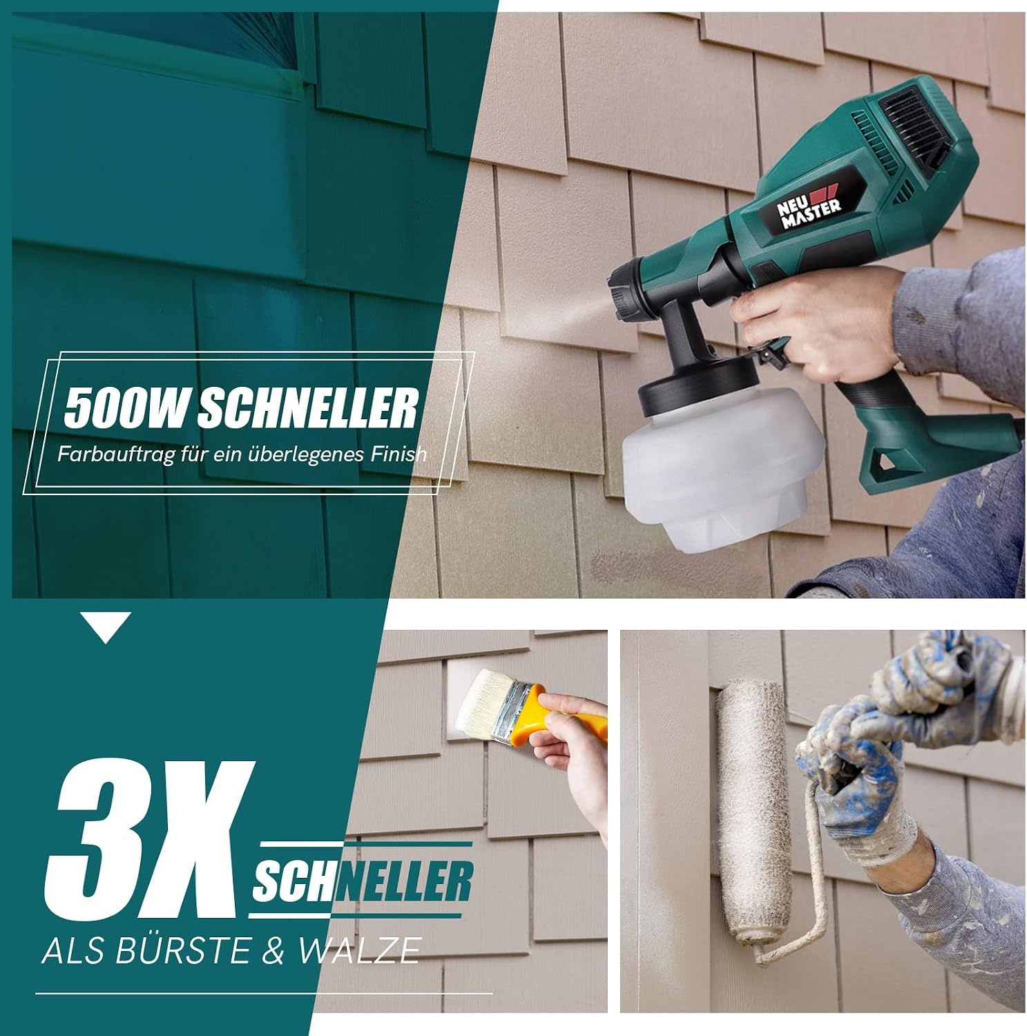 Krachtige Verfspuit 500W - Nu met 34% Korting!
