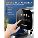 Espressomachine Aigostar 20 Bar - Digitaal Touchscreen - 30% Korting