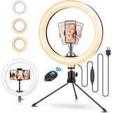 Giant LED Ringlamp 26cm met Statief & Afstandsbediening (31% Korting)