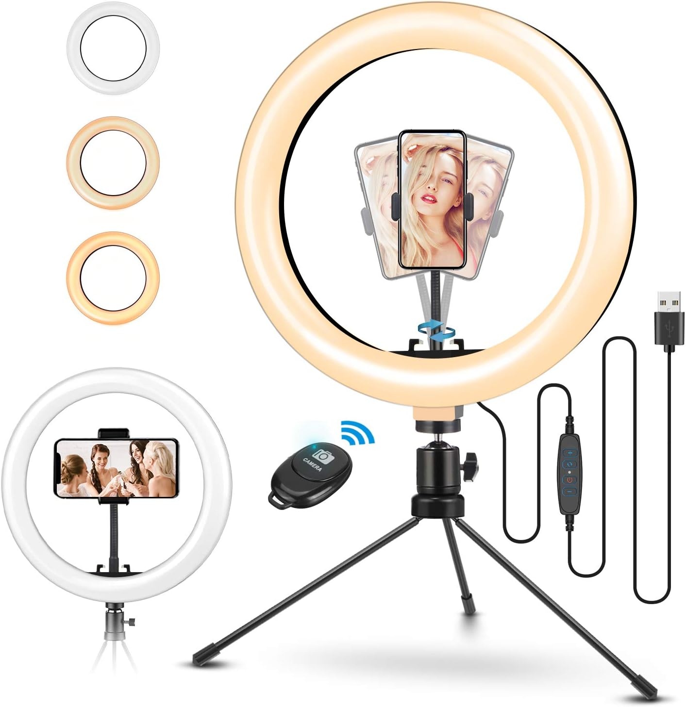 Giant LED Ringlamp 26cm met Statief & Afstandsbediening (31% Korting)