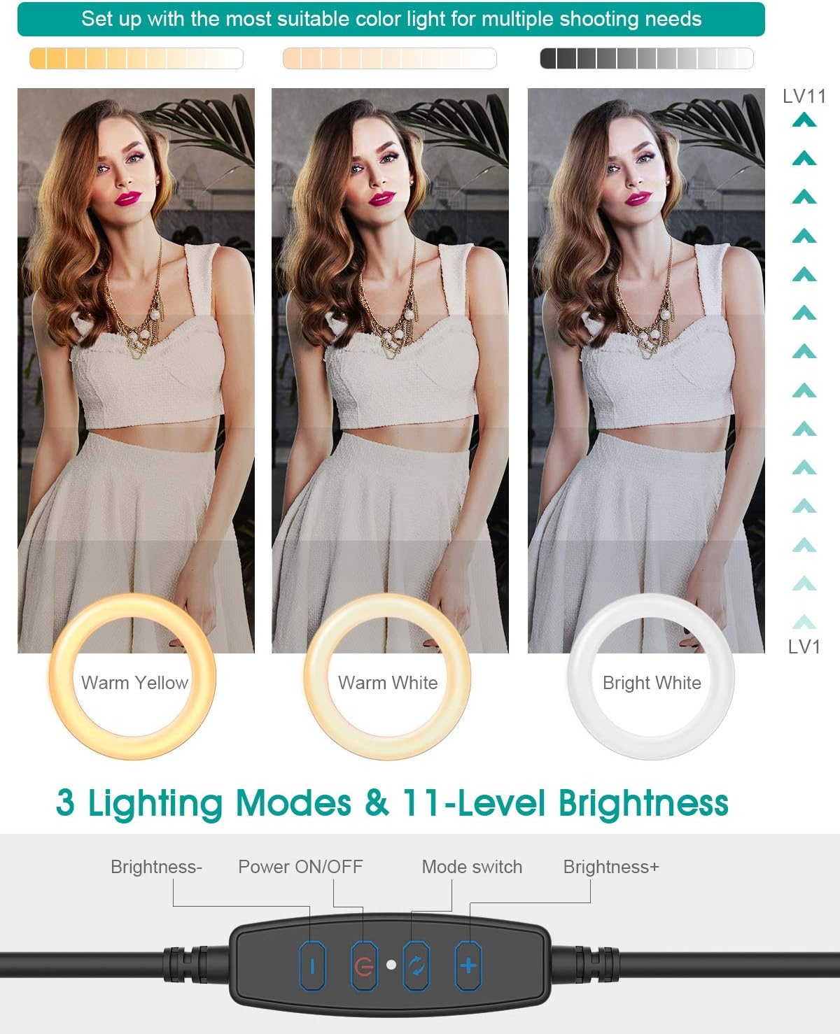 Giant LED Ringlamp 26cm met Statief & Afstandsbediening (31% Korting)