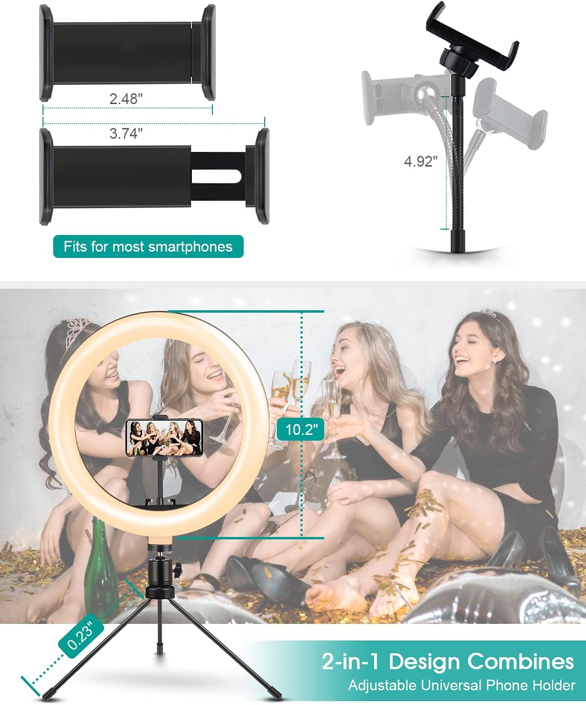 Giant LED Ringlamp 26cm met Statief & Afstandsbediening (31% Korting)