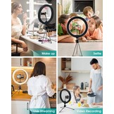 Giant LED Ringlamp 26cm met Statief & Afstandsbediening (31% Korting)