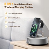 6-in-1 Oplaadstation met Wekkerradio & Bluetooth Speaker | 57% Korting