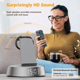 6-in-1 Oplaadstation met Wekkerradio & Bluetooth Speaker | 57% Korting