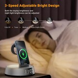 6-in-1 Oplaadstation met Wekkerradio & Bluetooth Speaker | 57% Korting