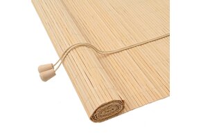 Naturel Bamboe Rolgordijn - Halfdoorzichtig & Oprolbaar