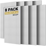 Akoestische Panelen Wit 8 Stuks - 35% Korting