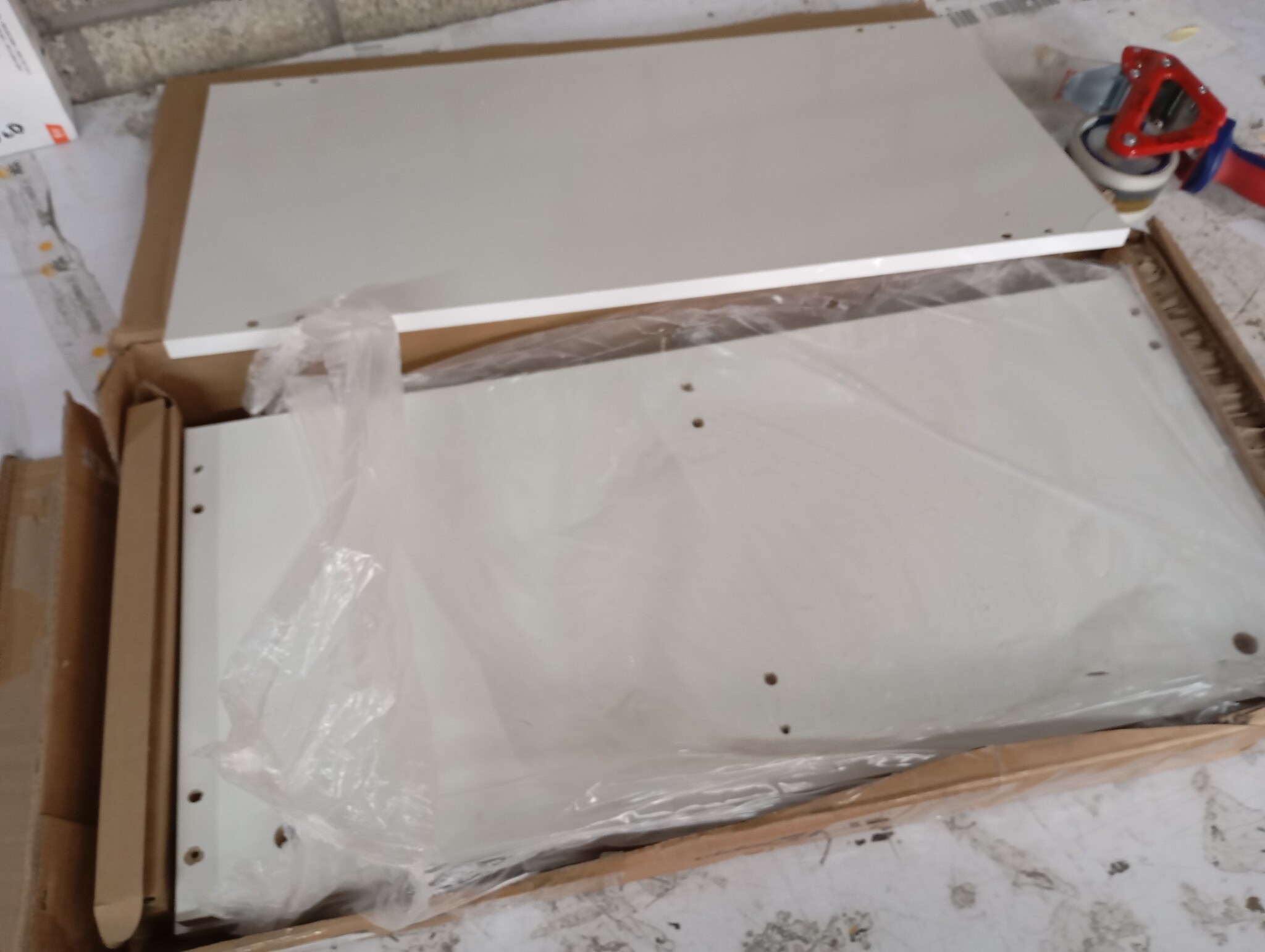LP Opbergbox Hoogglans Wit Bewerkt Hout 71x34x36 cm - 72% Korting!