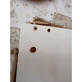LP Opbergbox Hoogglans Wit Bewerkt Hout 71x34x36 cm - 72% Korting!