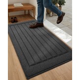 COLOR&GEOMETRY Keukenmat - 44x150cm Grijs - Antislip & Wasbaar - 29% Korting!