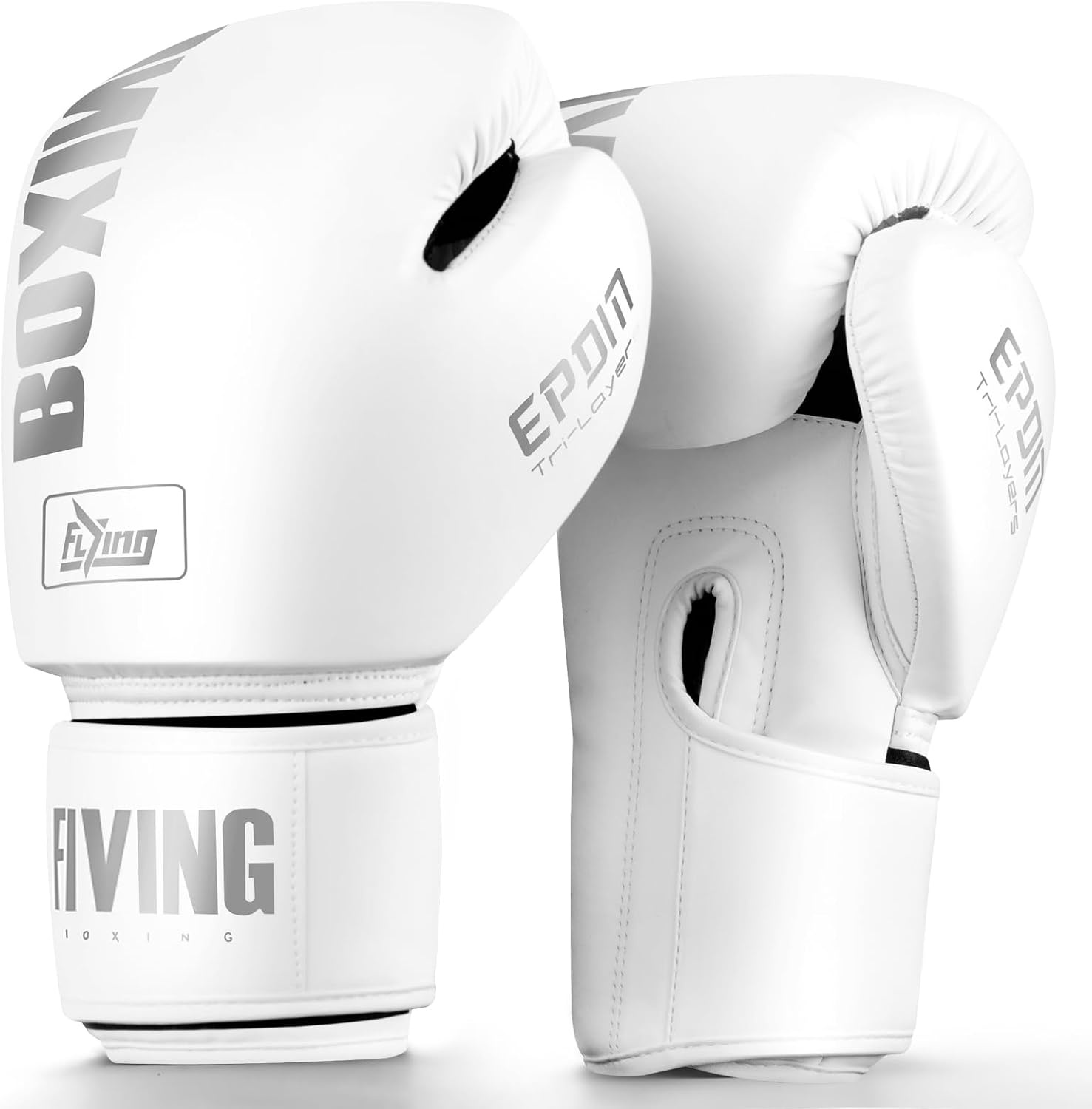 Bokshandschoenen MMA Kickboksen Heren Dames Blauw Wit - 45% Korting!