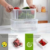 Luxear Vershoudbakjes Set 5-delig - Wit - Inclusief Lekbak en Deksel - 0.7L tot 5.8L