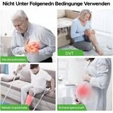 LungSank EMS & TENS Voetmassageapparaat met Infrarood 660+850nm - Wit/Zwart