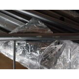 vidaXL Bedframe met hoofd- en voeteneinde metaal zwart 90x190 cm