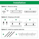 wolezek Led-tuinbouwlamp, 2 meter, 4 stuks, T8, compleet spectrum, lamp voor binnenplanten, 384 leds, groeilamp voor planten, design van daisy ketting (komt overeen met 300 W HPS)