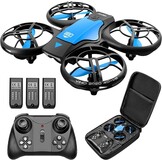 4DRC Mini Drone voor kinderen - Quadcopter met afstandsbediening en 3 accu's - Blauw