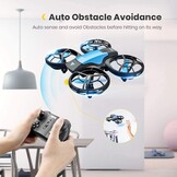 4DRC Mini Drone voor kinderen - Quadcopter met afstandsbediening en 3 accu's - Blauw