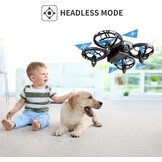 4DRC Mini Drone voor kinderen - Quadcopter met afstandsbediening en 3 accu's - Blauw