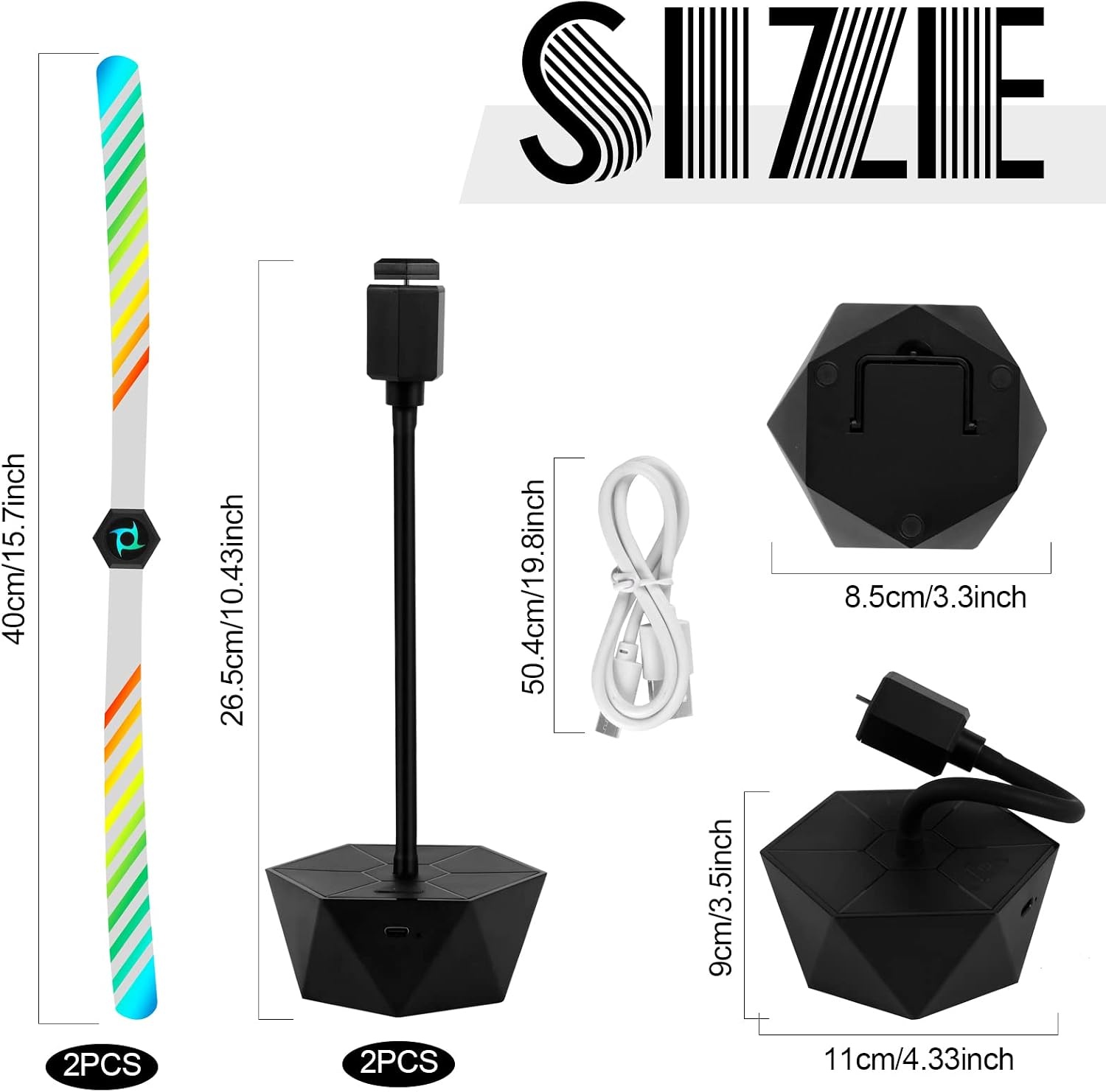 TEPENAR 2-delige set met USB-oplaadbaar, vliegenbescherming zonder chemicaliën, ventilator voor het afschrikken van vliegen, geniet van je maaltijden buitenshuis.
