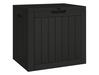 vidaXL Tuinbox 55,5x43x53 cm polypropeen zwart