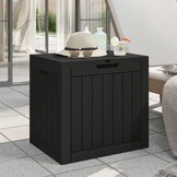 VidaXL Tuinbox Zwart 55.5x43x53 cm (118L) - 60% Korting