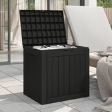 VidaXL Tuinbox Zwart 55.5x43x53 cm (118L) - 60% Korting