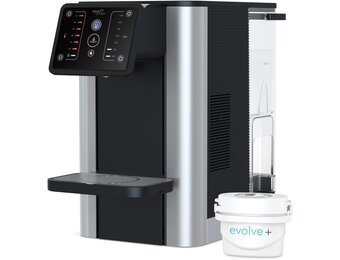 Aqua Optima Aurora Instant dispenser voor warm en gekoeld water, capaciteit 3,8 l, milieuvriendelijk alternatief voor waterkokers, met 1 x Evolve+ waterfilter voor 30 dagen