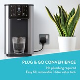 Aqua Optima Aurora Instant dispenser voor warm en gekoeld water, capaciteit 3,8 l, milieuvriendelijk alternatief voor waterkokers, met 1 x Evolve+ waterfilter voor 30 dagen