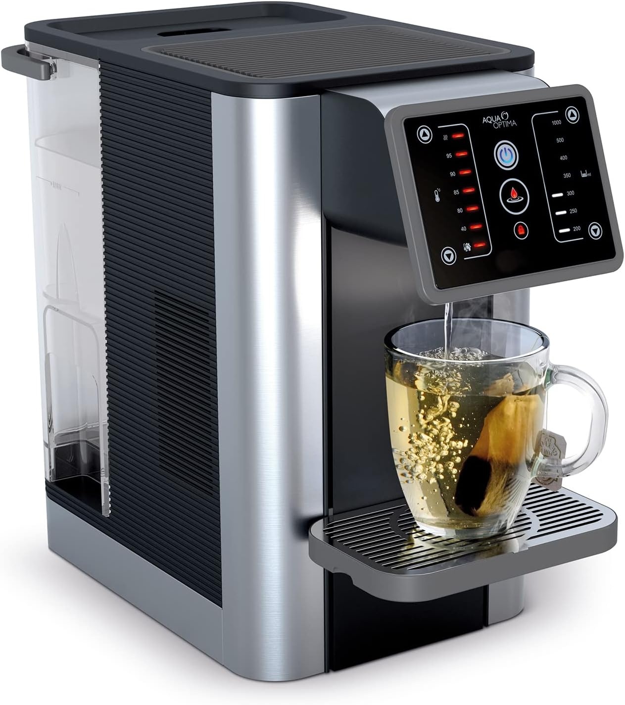 Aqua Optima Aurora Instant dispenser voor warm en gekoeld water, capaciteit 3,8 l, milieuvriendelijk alternatief voor waterkokers, met 1 x Evolve+ waterfilter voor 30 dagen