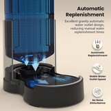 JUNSPOW Automatische Drinkfontein 4 liter Zwart - Waterdispenser voor Hond en Kat