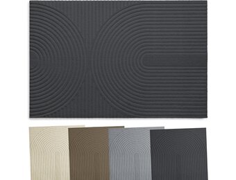 Zenacasa Deurmat 90x150 cm - Antislip en Absorberend - Antraciet