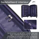 COOLIFE Reiskoffer hardshell koffer Medium koffer Bagage Lichtgewicht Reiskoffer Handbagage Koffer incl. TSA-slot trolley bagage rolkoffer 4 wielen ABS harde schaal (Rood, 67cm-60L)