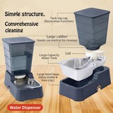 5L Automatische Voer- en Waterdispenser voor Honden en Katten, Donkergrijs
