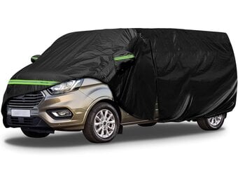 Soekodu Autohoes voor Ford Transit Custom L1H1 2012-2022 - Zwart - 300D Vinyl
