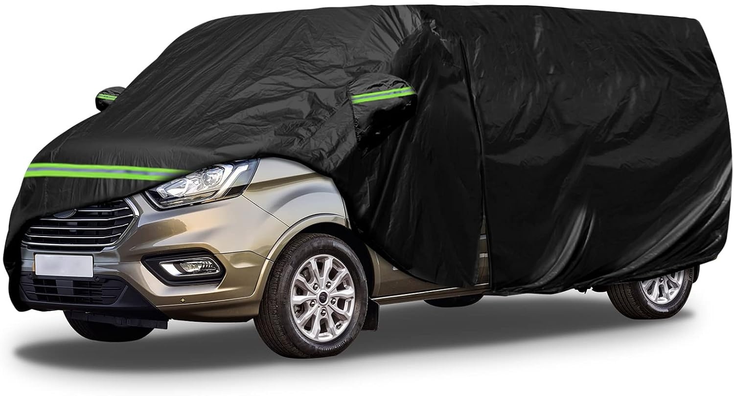 Soekodu Autohoes voor Ford Transit Custom L1H1 2012-2022 - Zwart - 300D Vinyl