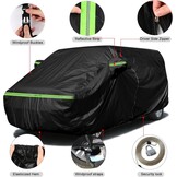 Soekodu Autohoes voor Ford Transit Custom L1H1 2012-2022 - Zwart - 300D Vinyl