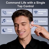 Slaapoordopjes met witte ruis & Bluetooth 6.0 - Zwart (58% Korting)